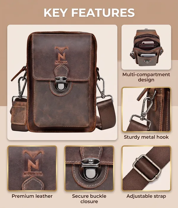 Brown_Leather_Multi-Compartment_Sling_Bag_For_Men
