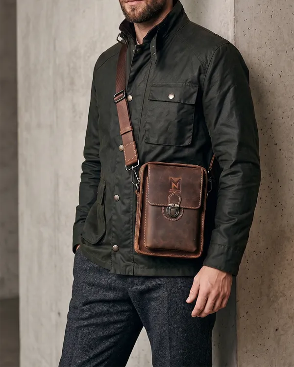 Brown_Leather_Multi-Compartment_Sling_Bag_For_Men
