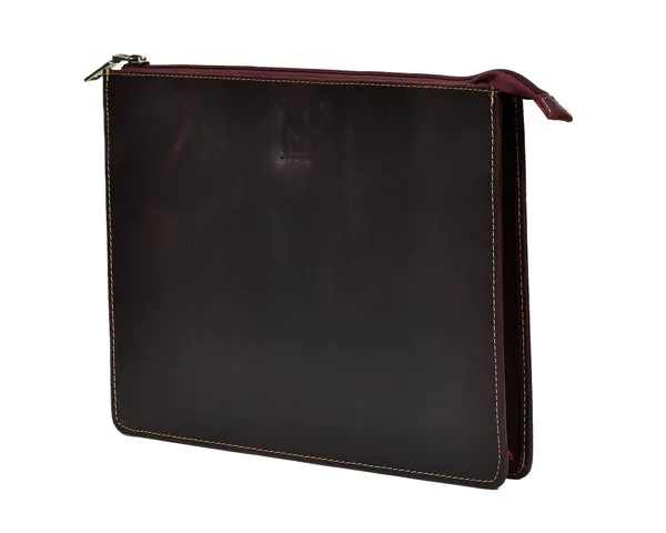 Brown_Leather_Zipper_Portfolio_Clutch