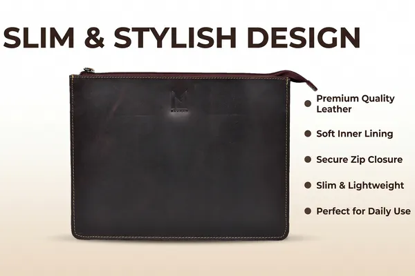 Brown_Leather_Zipper_Portfolio_Clutch