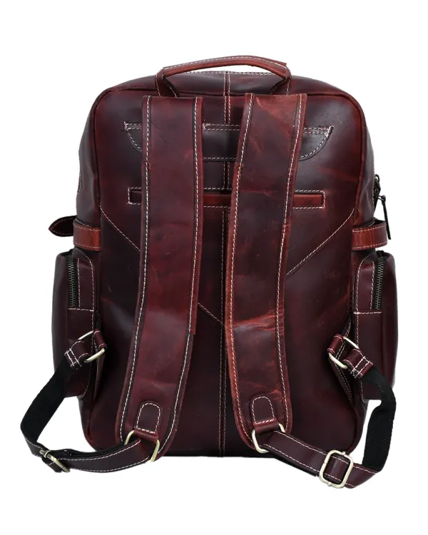 Burgundy_Multi_Pocket_Backpack