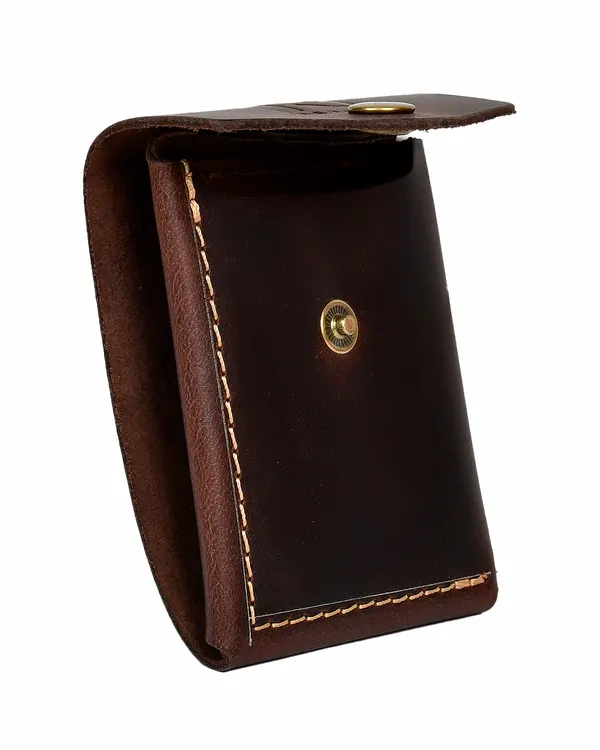 Brown_Compact_Snap_Closure_Wallet