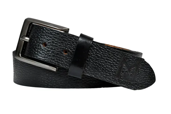 Black_Textured_Leather_Casual_Belt_For_Men