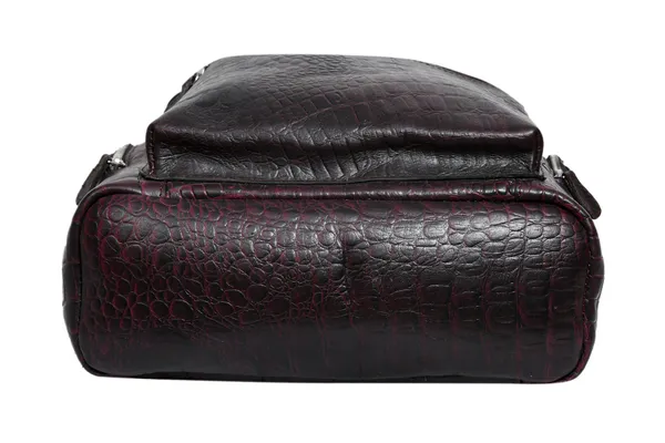Burgundy_Crocodile_Texture_Backpack_For_Men