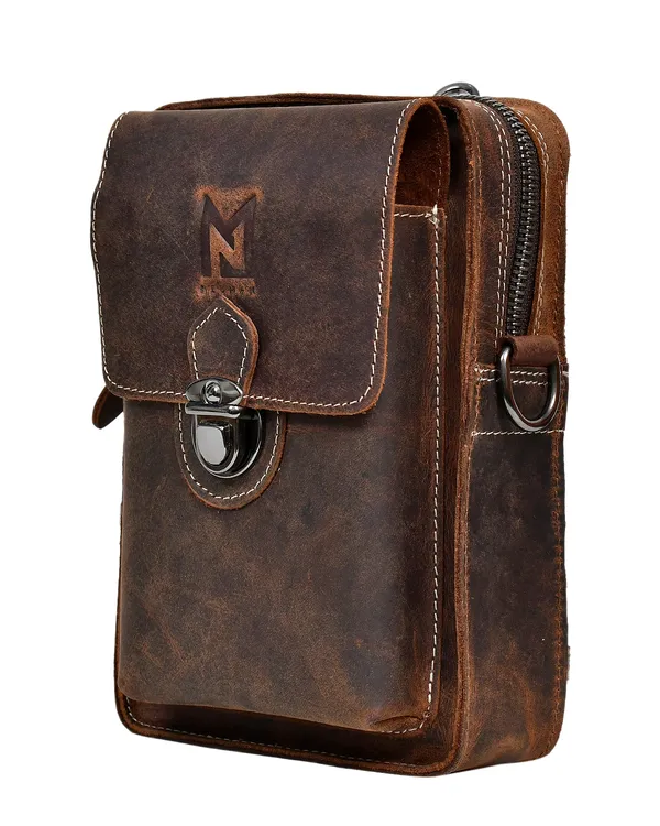 Brown_Leather_Multi-Compartment_Sling_Bag_For_Men
