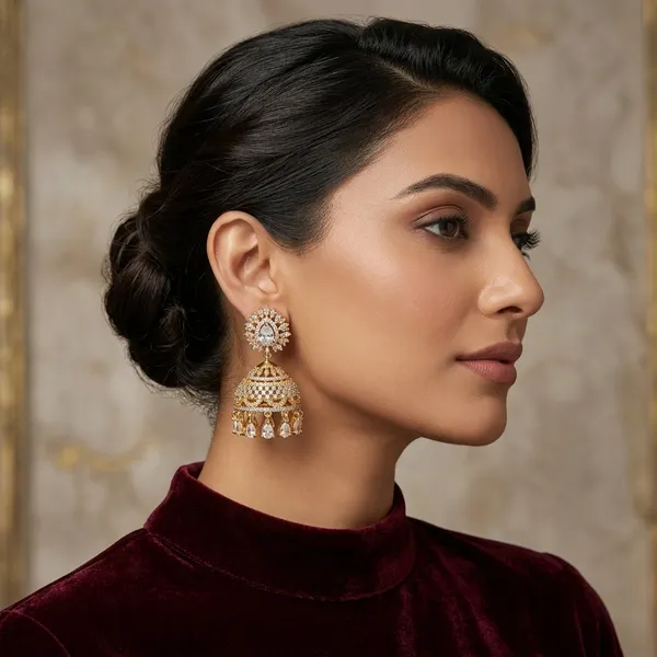 Gold_Tone_Stone_Studded_Jhumka_Earrings_For_Women