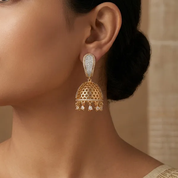 Gold_Tone_Stone_Studded_Jhumka_Earrings_For_Women