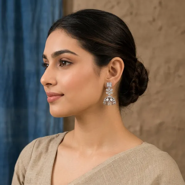 Silver_Tone_Stone_Studded_Jhumka_Earrings_For_Women