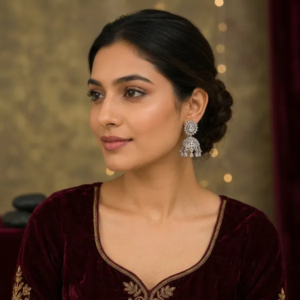 Silver_Oxidized_Jhumka_Earrings_For_Women