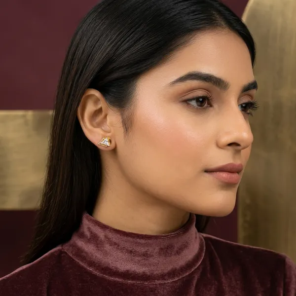 Gold_Tone_Crystal_Triangle_Stud_Earrings_For_Women