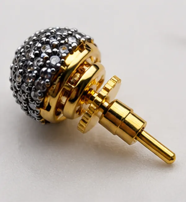 Black_Textured_Spherical_Stud_Earrings_For_Women