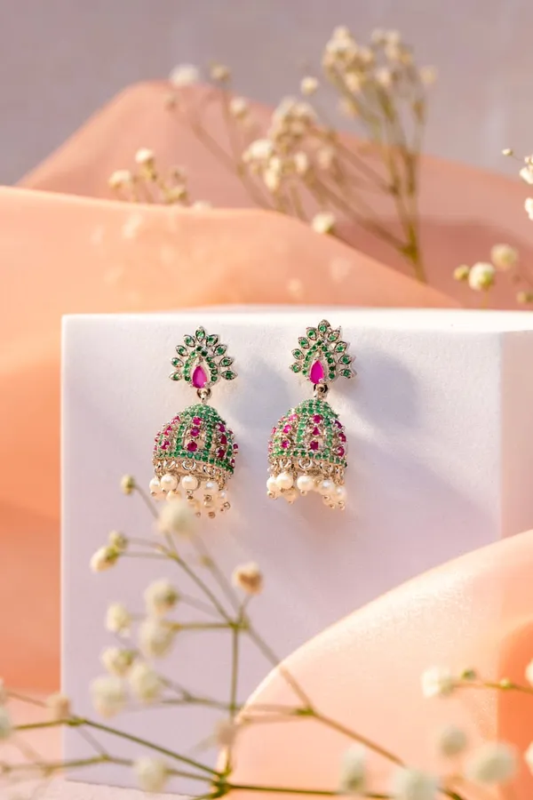 Multicolor_AD_Jhumka_For_Women