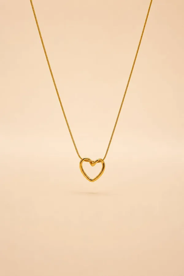 Gold_Open_Heart_Necklace_For_Women_