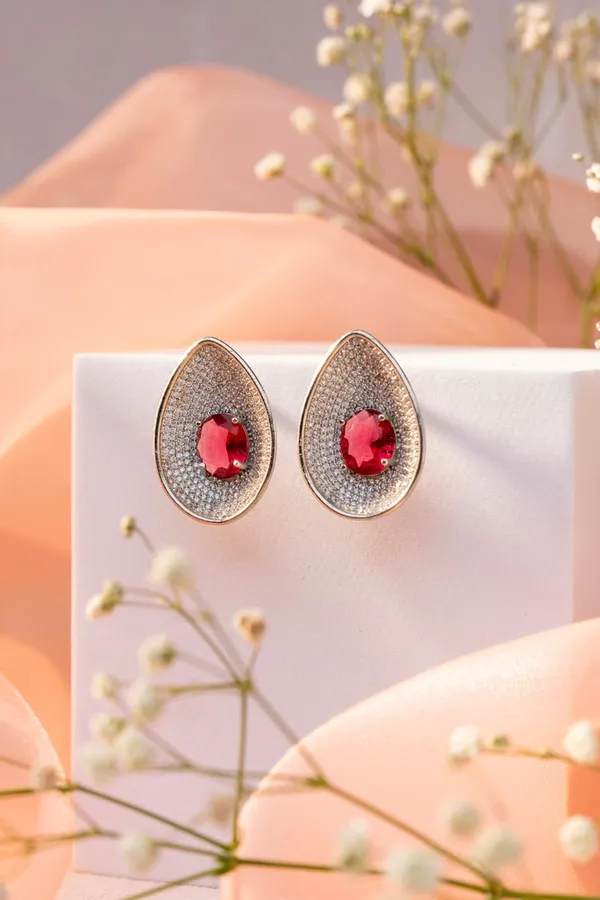 Silver_And_Ruby_AD_Stone_Earrings_For_Women