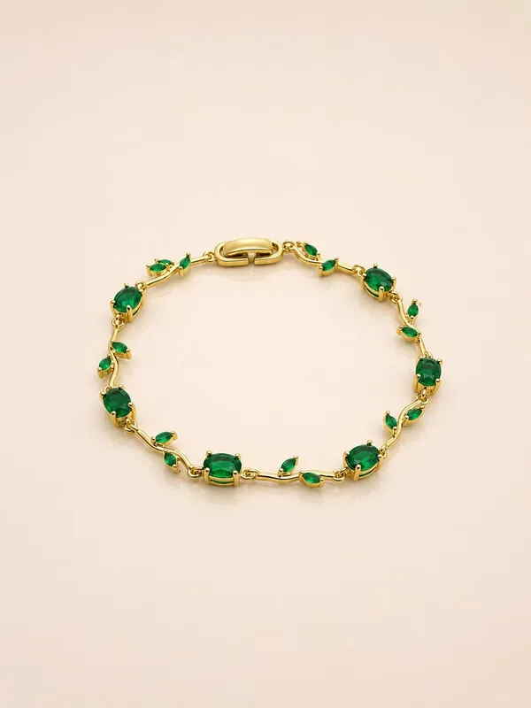 Green_And_Gold_Stainless_Steel_Bracelet_For_Women