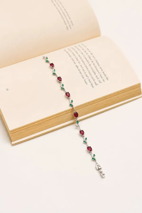 Red_Stainless_Steel_Bracelet_For_Women