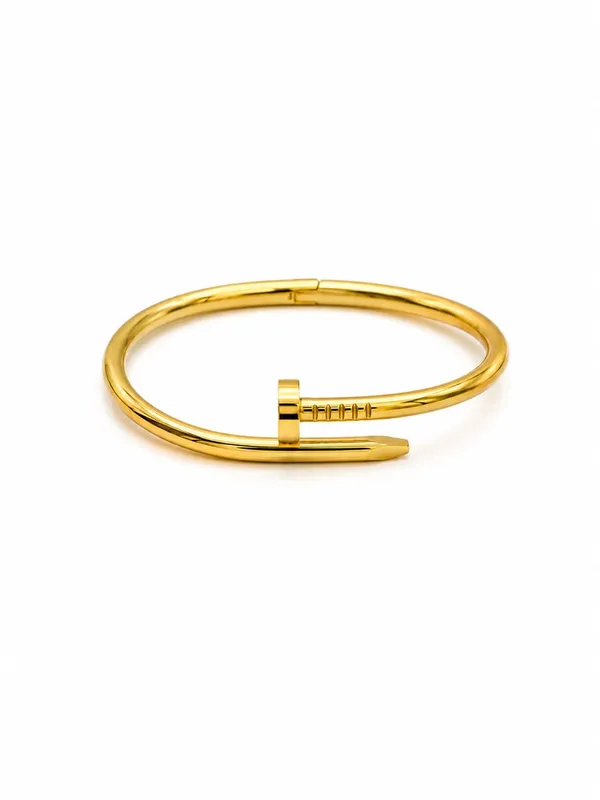 Gold_Stainless_Steel_Nail_Bracelet_For_Women_