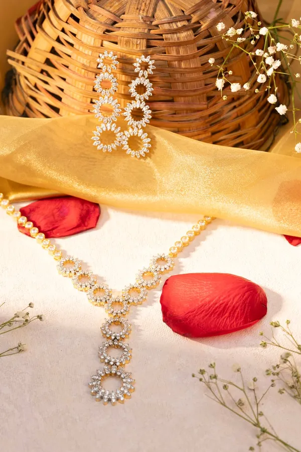 Gold_And_Silver_American_Diamond__Necklace_Sets_For_Women