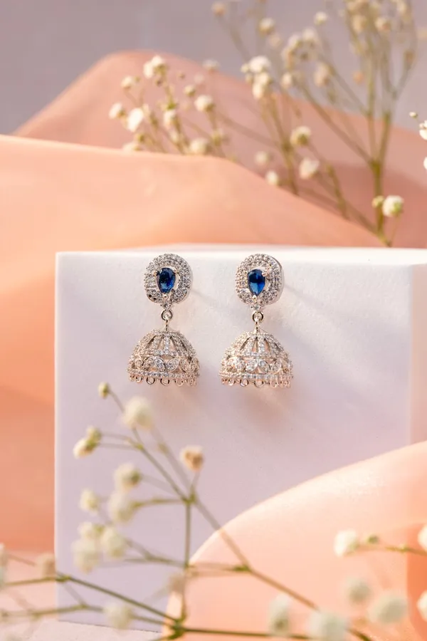 Sapphire_Blue_AD_Jhumka_For_Women