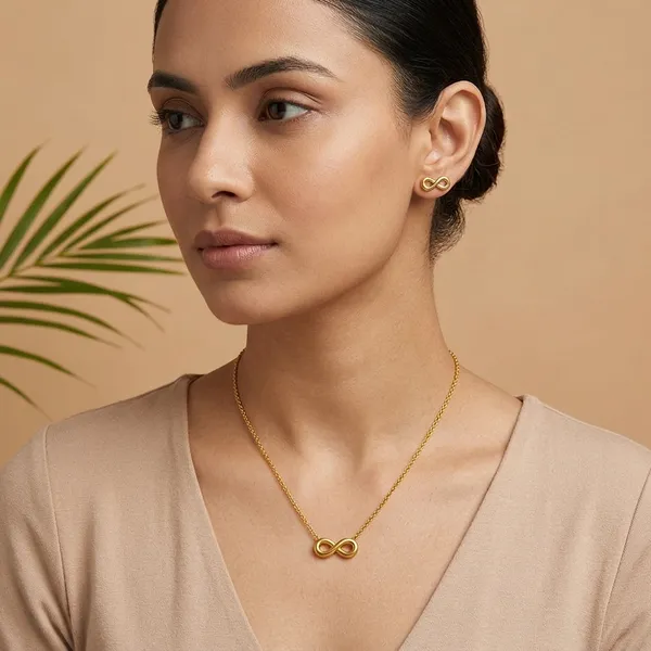 Gold_Infinity_Necklace_Sets_For_Women