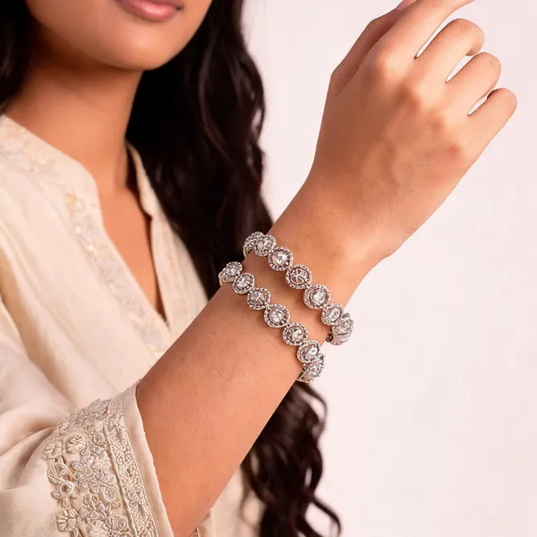 Crystal_White_Silver-Plated_American_Diamond_Bangle_For_Women