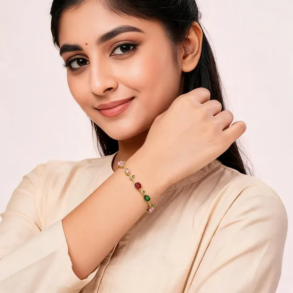 Multicolor_Stainless_Steel_Bracelet_For_Women