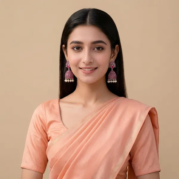 Ruby_Pink_AD_Jhumka_For_Women