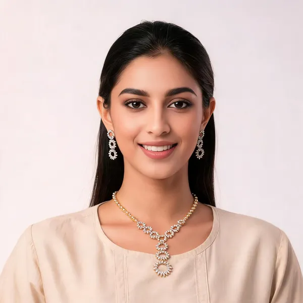 Gold_And_Silver_American_Diamond__Necklace_Sets_For_Women