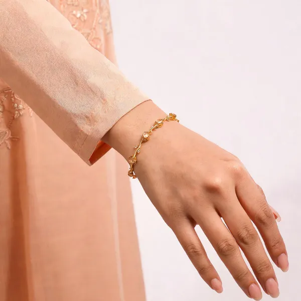 Champagne_Pink_And_Gold_Stainless_Steel_Bracelet_For_Women