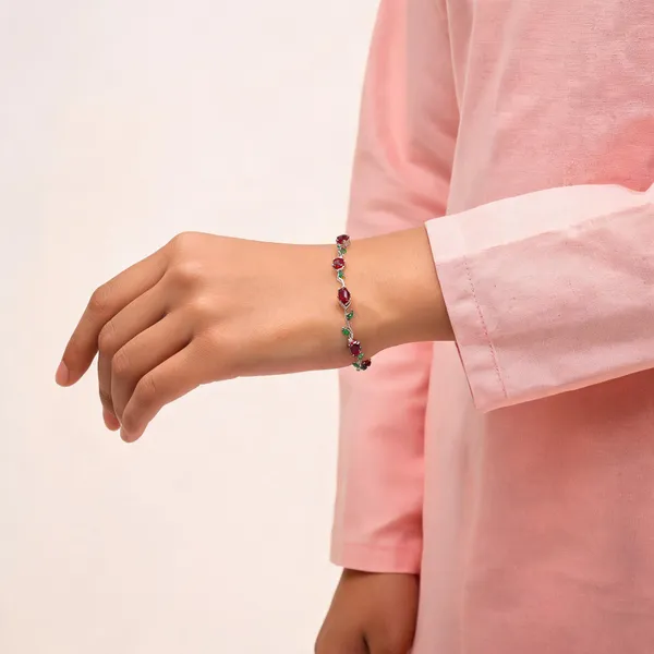 Red_Stainless_Steel_Bracelet_For_Women