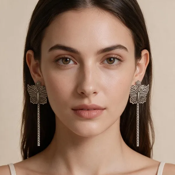 Black_Polish_Brass_Long_Drop_Earrings_For_Women_-_Pack_of_2