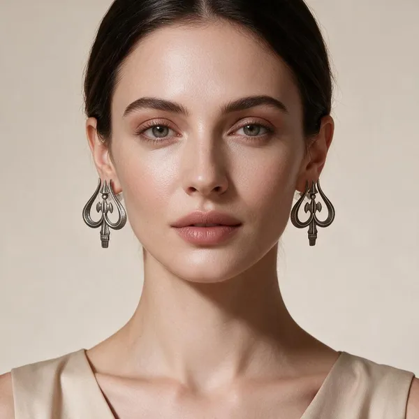 Black_Polish_Brass_Earrings_For_Women_-_Pack_of_2