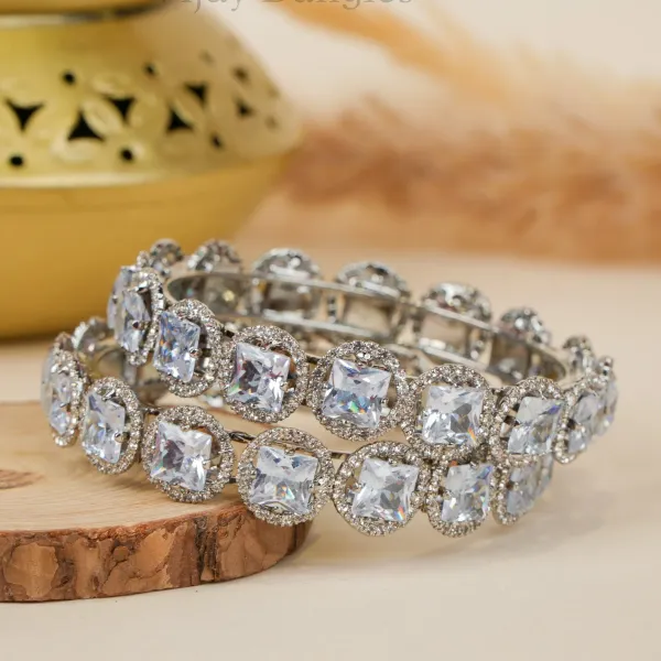 Silver_And_White_Brass_Alloy_Square_Stone_American_Diamond_Bangles_For_Women_Set_Of_2