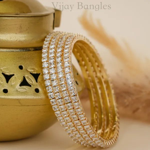 Mehika_Gold_AD_Bangles_Set_of_4