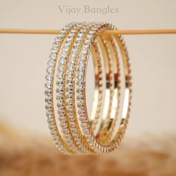 Mehika_Gold_AD_Bangles_Set_of_4