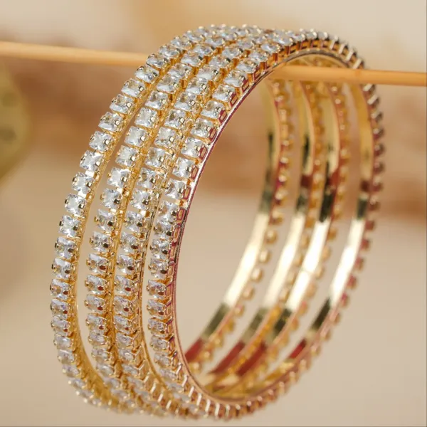 Mehika_Gold_AD_Bangles_Set_of_4