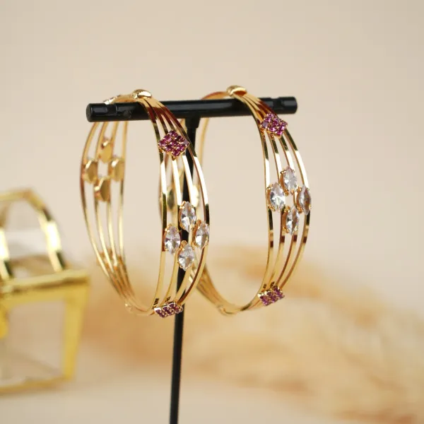 Gold_Brass_Alloy_Marquise_Ad_Purple_Crystal_Layered_Bangles_For_Women_Set_Of_2