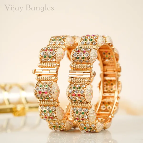 Gold_Copper_Kundan_Multicolor_Stone_Kada_Bangles_For_Women_Set_Of_2