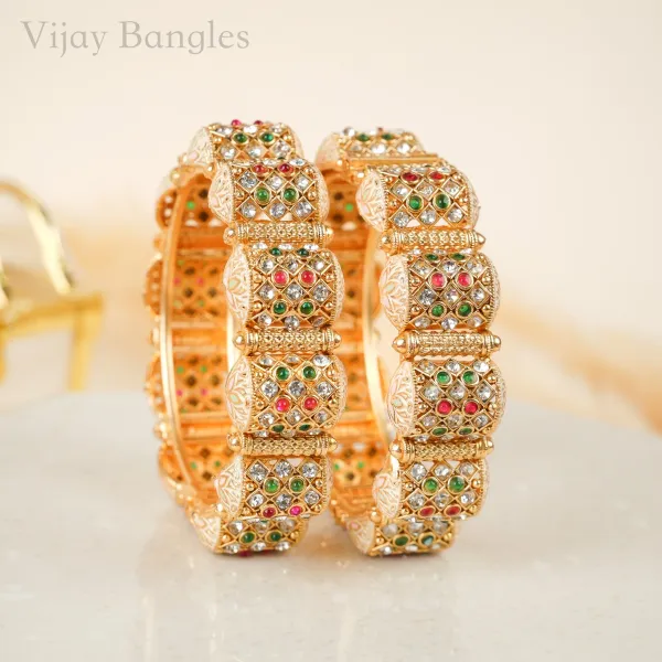 Gold_Copper_Kundan_Multicolor_Stone_Kada_Bangles_For_Women_Set_Of_2