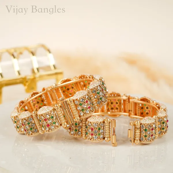Gold_Copper_Kundan_Multicolor_Stone_Kada_Bangles_For_Women_Set_Of_2
