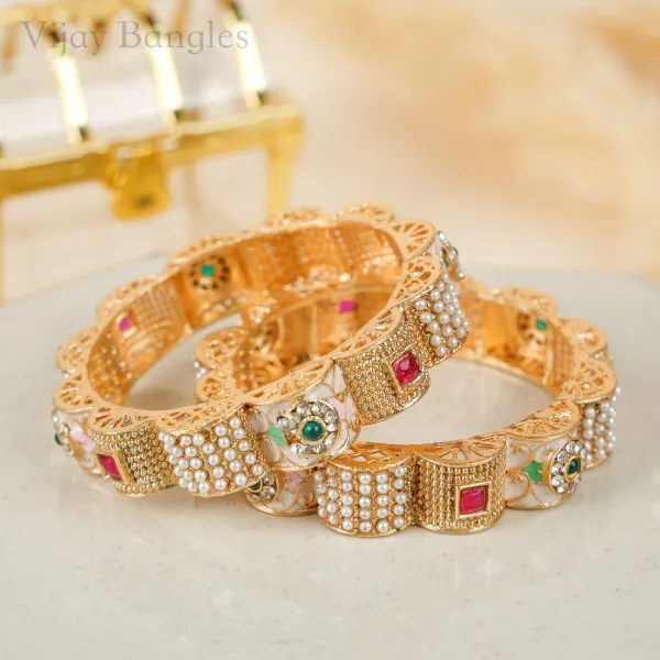 Noor_Pearl_Meenakari_Copper_Bangles_Set_Of_2