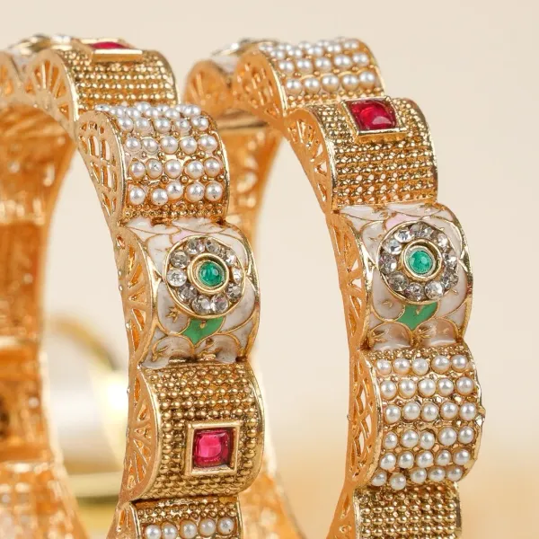 Noor_Pearl_Meenakari_Copper_Bangles_Set_Of_2