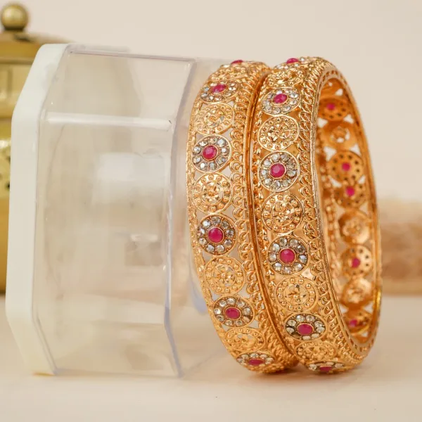 Gold_Brass_Alloy_Openwork_Stone-Studded_Bangles_For_Women_Set_Of_2