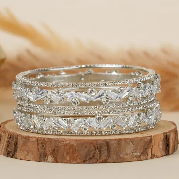 Silver_Brass_Alloy_American_Diamond_Wave_Bangles_For_Women_Set_Of_2