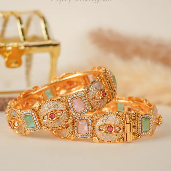 Gold_Copper_Pastel_Kundan_Meenakari_Bangles_For_Women_Set_Of_2