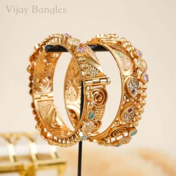 Gold_Copper_Kundan_Meenakari_Traditional_Bangles_For_Women_Set_Of_2