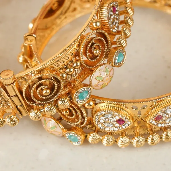 Gold_Copper_Kundan_Meenakari_Traditional_Bangles_For_Women_Set_Of_2