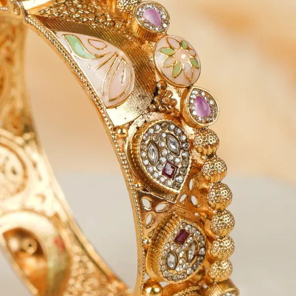 Gold_Copper_Kundan_Meenakari_Traditional_Bangles_For_Women_Set_Of_2