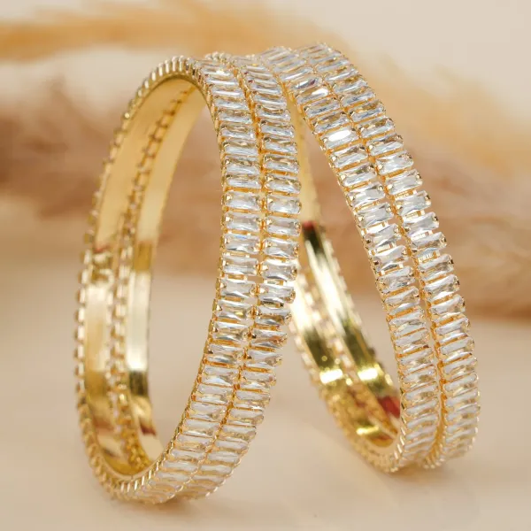 Gold_Rectangle_American_Diamond_Bangles_For_Women_Set_Of_4