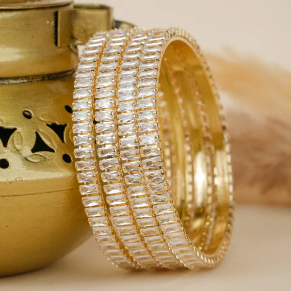 Gold_Rectangle_American_Diamond_Bangles_For_Women_Set_Of_4